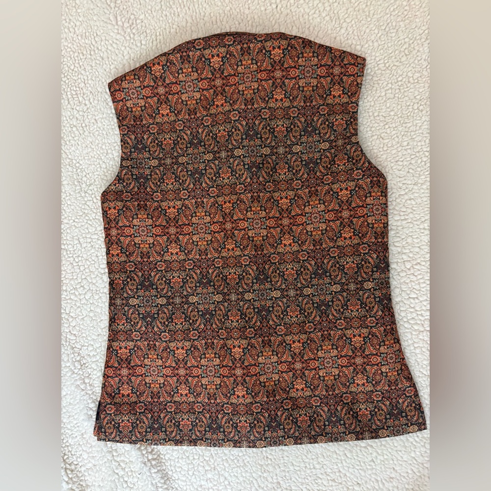 Stunning Orange & Black Sherwani Nehru Kids Vest - Picture 2 of 8